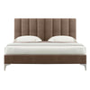 Olga Upholstered Bed with Silver Legs - More Colors & Sizes