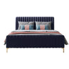 Maria Upholstered Bed with Brass Legs -  More Colors & Sizes