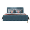 Maria Upholstered Bed with Brass Legs -  More Colors & Sizes