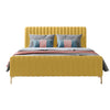 Maria Upholstered Bed with Brass Legs -  More Colors & Sizes