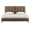 Olga Upholstered Bed with Silver Legs -  More Colors & Sizes