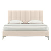 Olga Upholstered Bed with Silver Legs -  More Colors & Sizes